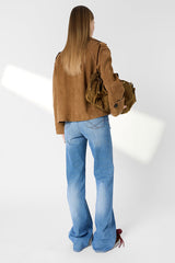 TAMY SHORT SUEDE TRENCH COAT