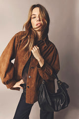 NOMELIE SUEDE OVERSHIRT