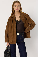 NOMELIE SUEDE OVERSHIRT