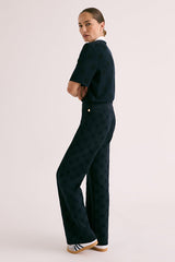 YVELINES JACQUARD KNIT TROUSERS