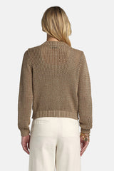 ZAIA GOLD LUREX CARDIGAN