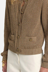 ZAIA GOLD LUREX CARDIGAN