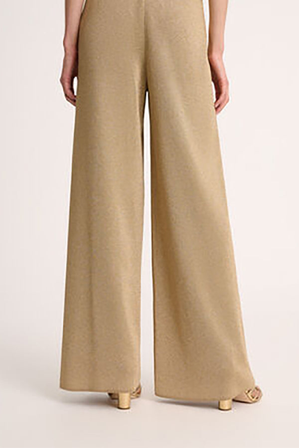 ZAVORRA GOLD LUREX KNIT TROUSERS