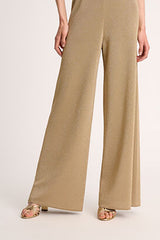 ZAVORRA GOLD LUREX KNIT TROUSERS