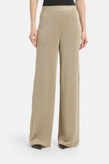 ZAVORRA A GOLD LUREX RELAXED-FIT TROUSERS