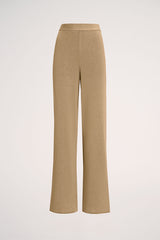 ZAVORRA A GOLD LUREX RELAXED-FIT TROUSERS