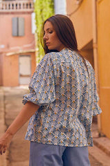 MADDY BLUE ALMA TOP