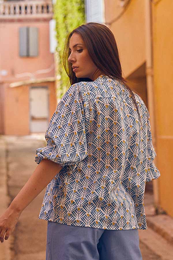 MADDY BLUE ALMA TOP