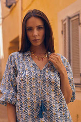MADDY BLUE ALMA TOP