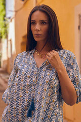 MADDY BLUE ALMA TOP