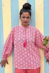 MADDY PINK ALMA TOP