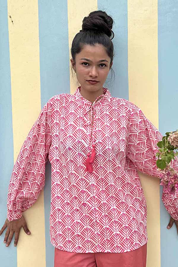 MADDY PINK ALMA TOP