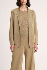 ZEPPOLA GOLD LUREX KNIT JACKET