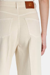 ALI WHITE FLARED TROUSERS