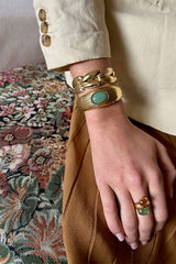 ONDINE CITRINE PERIDOT DUO RING