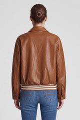 LEATHER LOOK SHORT JACKET