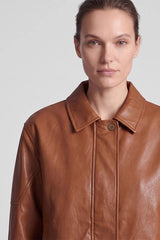 LEATHER LOOK SHORT JACKET