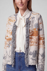 FRINGED CARDIGAN