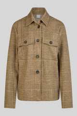 SHIRT COLLAR CHECKED JACKET