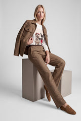 SHIRT COLLAR CHECKED JACKET