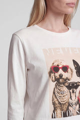 FRONT PRINT  T-SHIRT