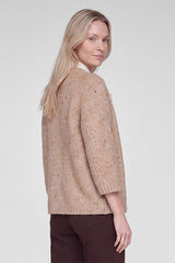 ROUND NECK CHUNKY KNIT CARDIGAN