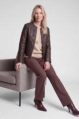 CHECKERED QUILTED JACKET