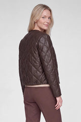 CHECKERED QUILTED JACKET