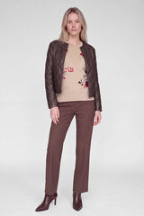 CHECKERED QUILTED JACKET