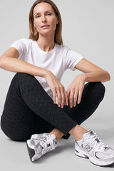 BLACK GRAPHIC PATTERN JEGGINGS