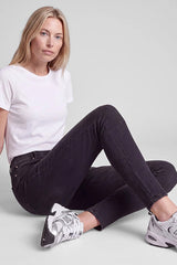 SLIM-FIT JOGGER DENIM TROUSERS