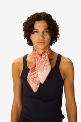 PIRANESI RED 65 SQUARE SCARF