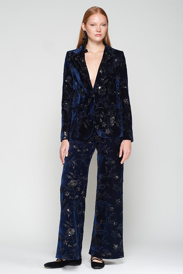 HELEN TERCIOPELO FLOR LENTEJUELAS JACKET