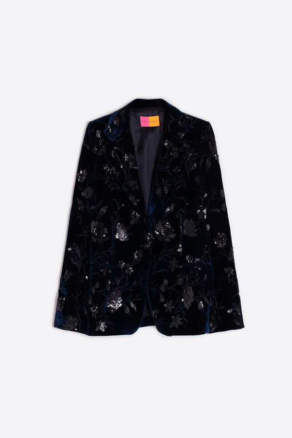 HELEN TERCIOPELO FLOR LENTEJUELAS JACKET