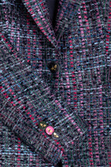 SOPHIA TWEED CINTAS VERDE ROSA AZUL JACKET