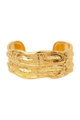 CAVALLO MATTE GOLD CROCODILE BANGLE