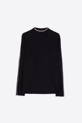 CUELLO ALTO VIVOS ECRU BLACK KNITWEAR