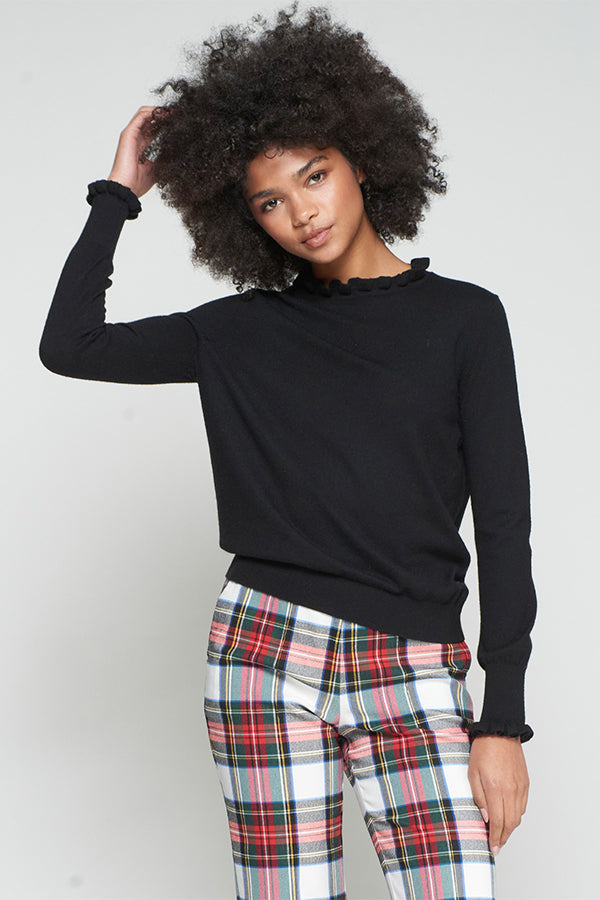 JERSEY VOLANTES BLACK KNITWEAR