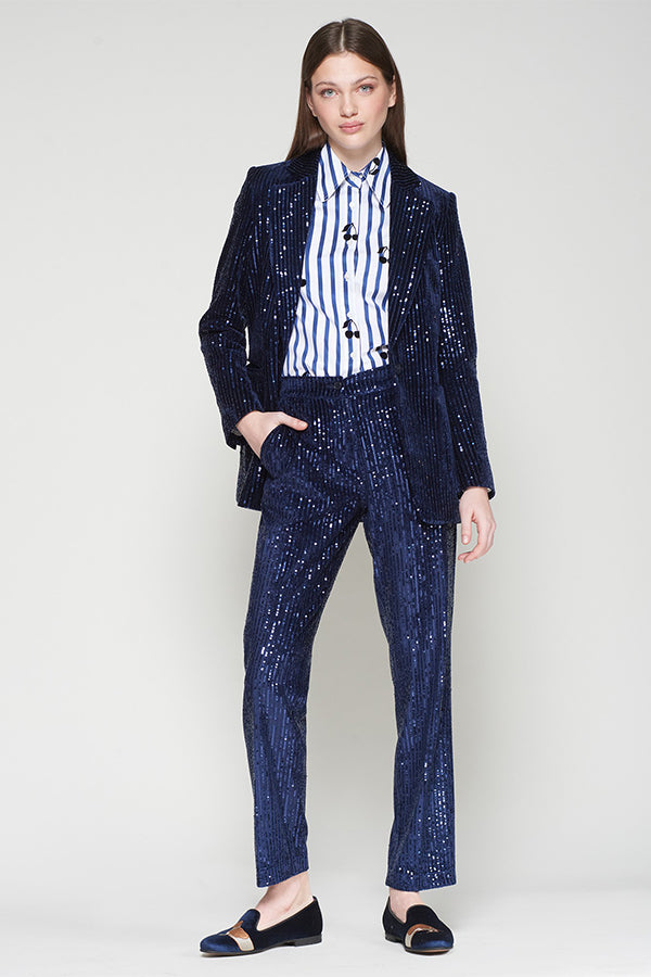MARINO LENTEJUELAS TIFFANY TROUSERS