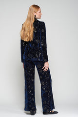VENUS TERCIOPELO FLOR LENTEJUELAS TROUSERS