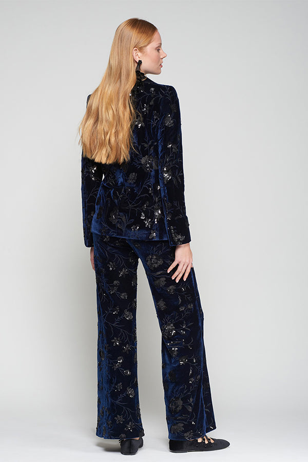 VENUS TERCIOPELO FLOR LENTEJUELAS TROUSERS