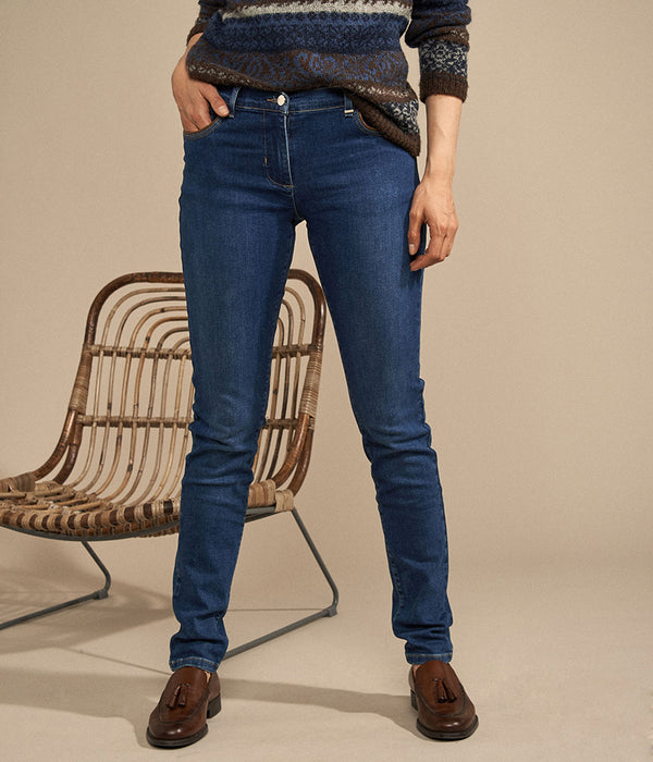 PANCUIR INDIGO SKINNY JEANS