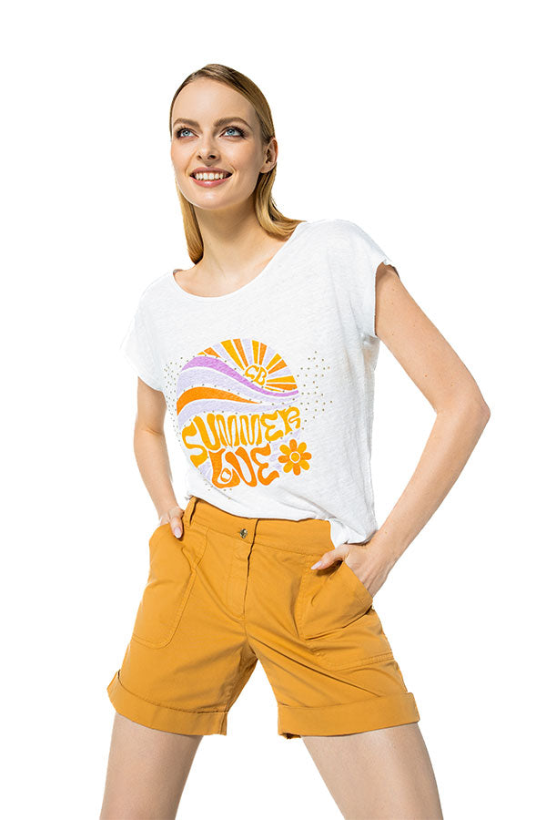 SUMMER LOVE LINEN T-SHIRT