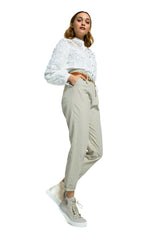 PANAMA PAPERBAG COTTON TROUSERS