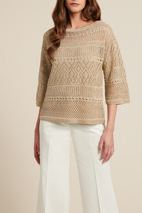 CANICATTI OPENWORK PULLOVER