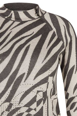 ZEBRA PRINT PULLOVER