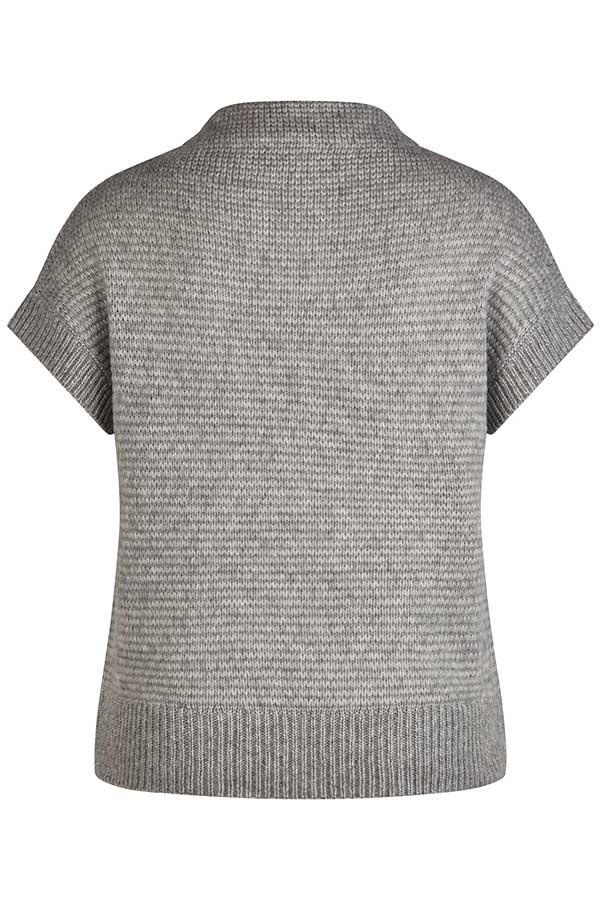 GREY SHORT SLEEVE PULLOVER