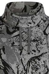 GREY FLORAL JACQUARD T-SHIRT