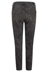 GREY PRINTED SKINNY JEANS