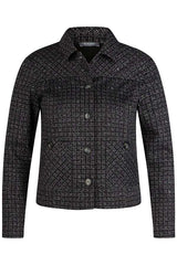 BUTTONED TWEED-LIKE JACKET